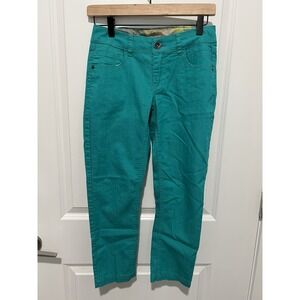 ✨ Metapher Cropped Pants Sz 2 Womens Teal Denim Capris~